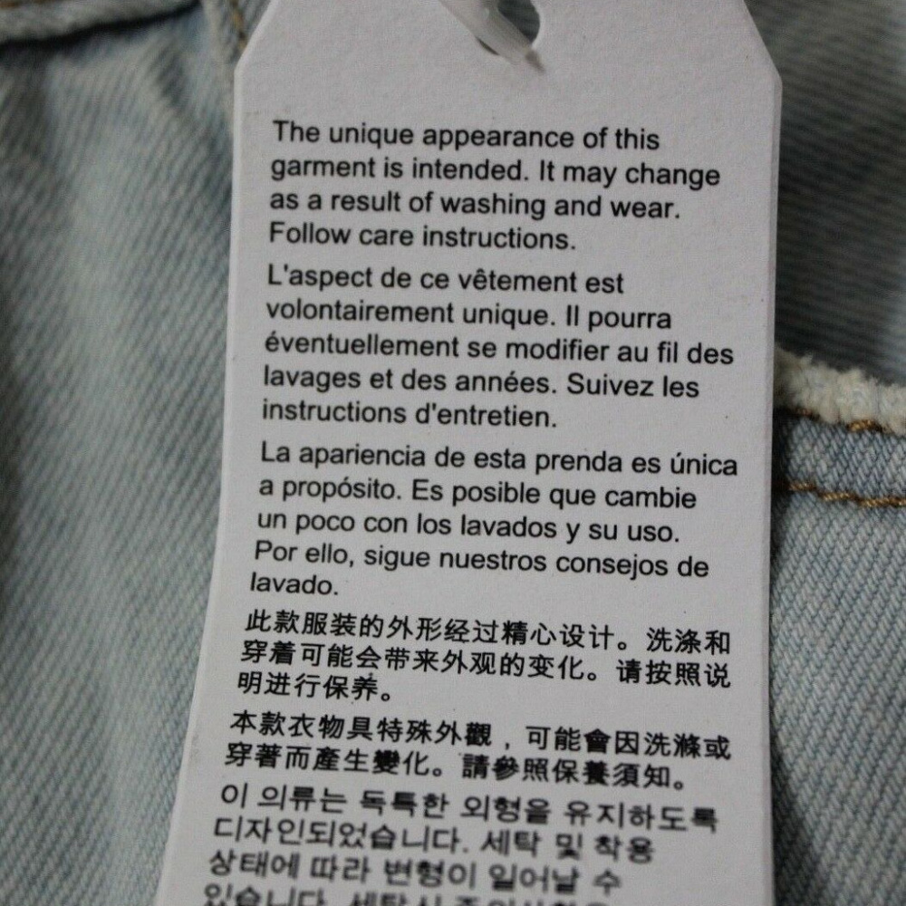 Levi's 501CT Tapered Leg Distressed Shorts Jeans - Picture 5 of 7
